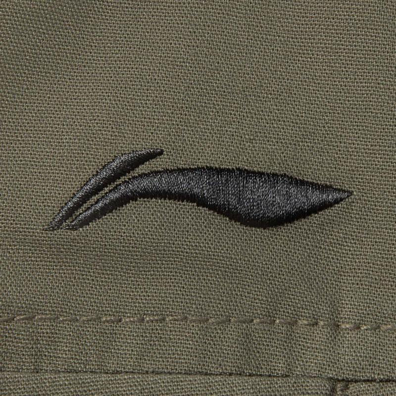 Li Ning CF Suo однотонные свободные повседневные прямые рабочие брюки мужские брюки чайно-зеленого цвета AKXV073-2