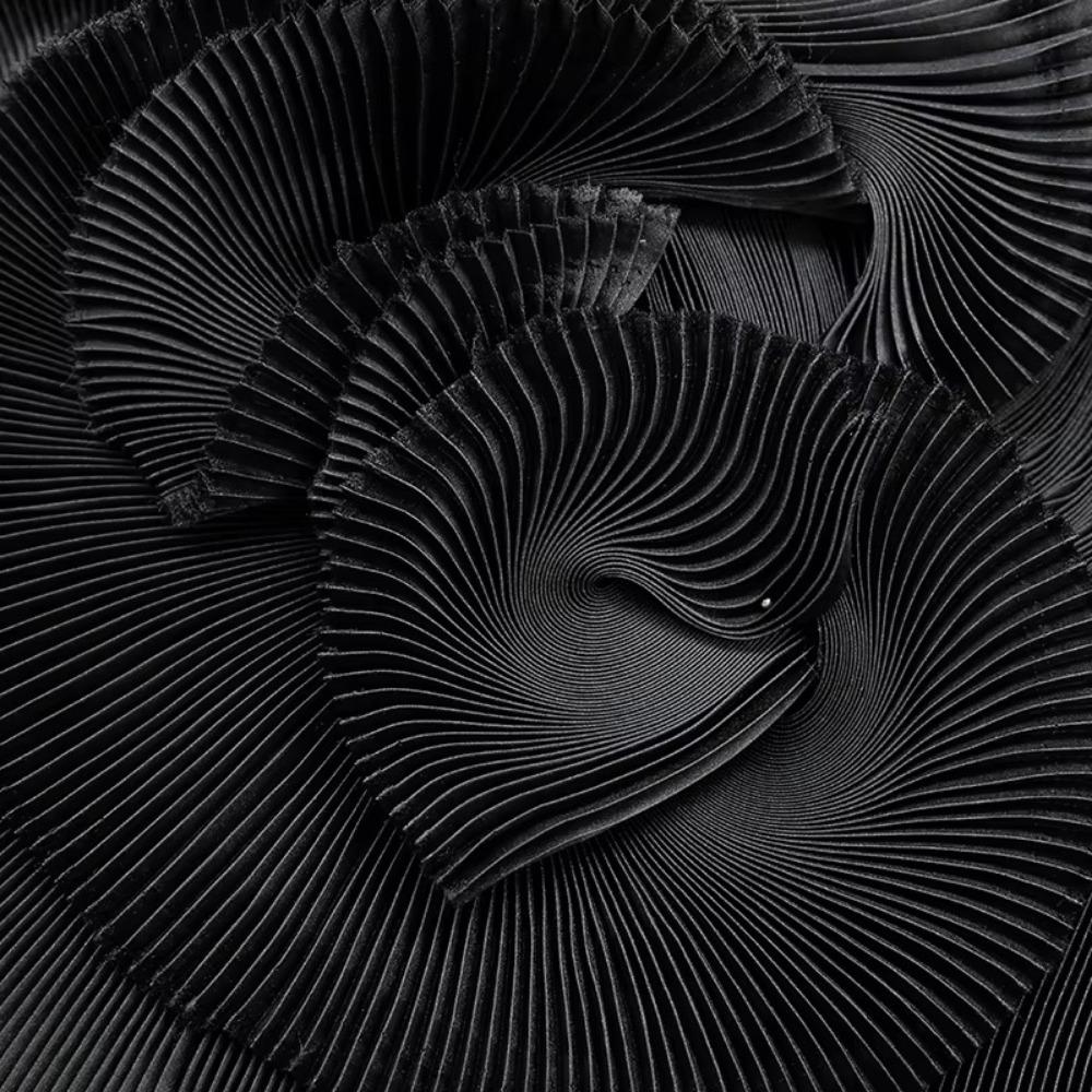 Ткань плиссе из органзы шириной 142 см, с мелкой складкой, для рукоделия, жесткий материал, сценическое украшение