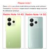 For Xiaomi Redmi Note 14 Case Transparent PC Luxury TPU Silicone Cover Redmi Note 14 Case TPU Protector Case Redmi Note 14 Cover