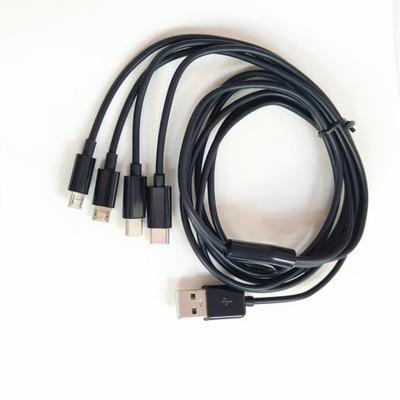USB-кабель для зарядки, многофункциональный кабель, совместимый с устройствами с портом Type C и Micro USB, идеально подходит для телефонов и планшетов Android