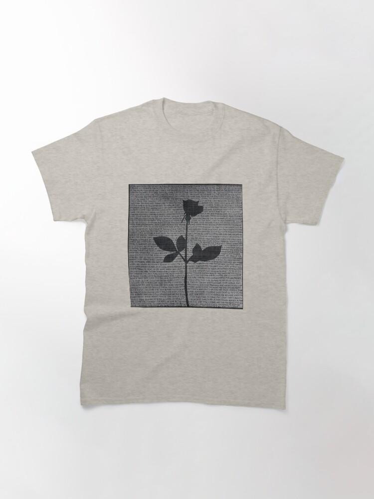 Depeche Mode Minimal Rose – Typography Art Inspired Design Classic T-Shirt