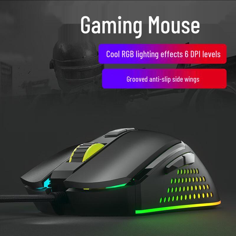 V700 Macro Programmable Wired Gaming Mouse
