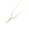 Les Trésors De Lily [D6726] - Gold Plated Necklace 'Temptation' White Gold - 3 Cm