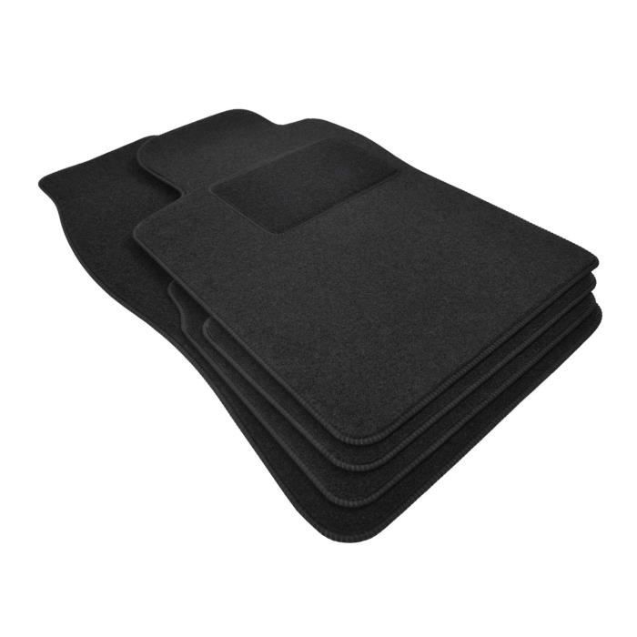 Tapis de sol - Citroën - XM - Velours noir - Sur mesure - Renforcé au niveau des pédales