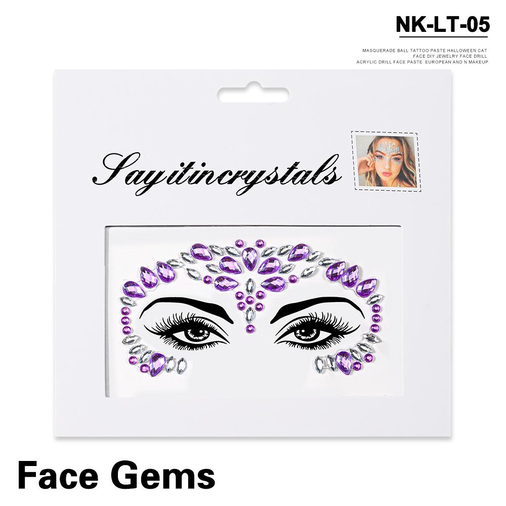 Экологичные Маскарадные Акриловые Наклейки С Бриллиантами