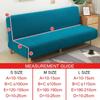 Armless Sofa Bed Slipcover Couch Cover Without Armrests Stretch Folding Futon Cover Dust-proof Elastic Removable Fundas Sofa