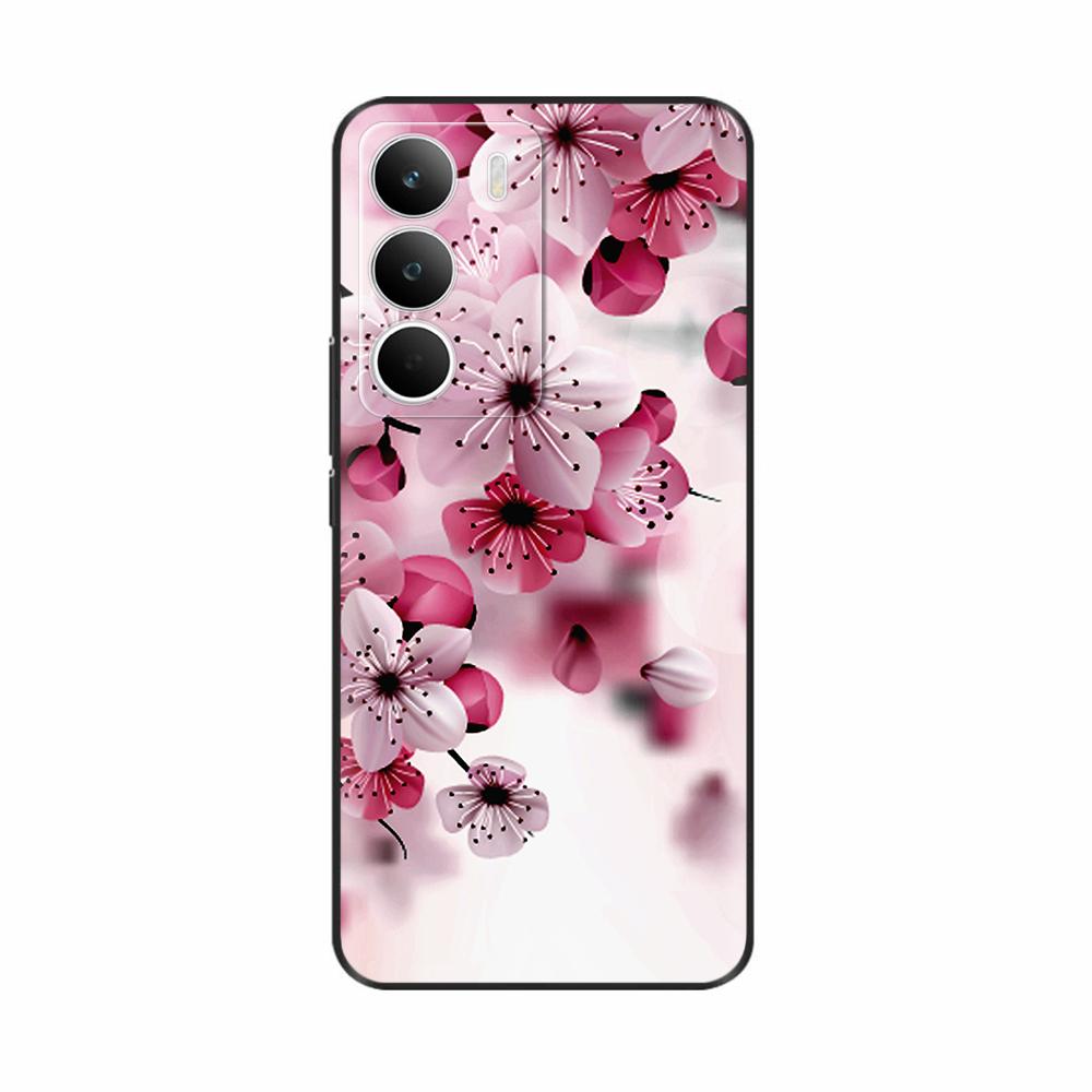 Чехол для Realme C71 Милые Цветы Расписная Крышка Мягкий Силиконовый Чехол для Телефона Для Realme C71 C 71 RealmeC71 4G Задняя Крышка Coque Capa