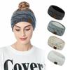 Fall/Winter Women's Sports Headband with Fluff Thread Knitted Headband Earmuffs