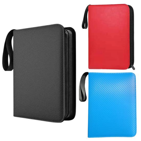 Держатель для карточек Game Collection Binder с большой вместимостью и несколькими отделениями, компактный дизайн, портативный органайзер для игровых карт с застежкой-молнией