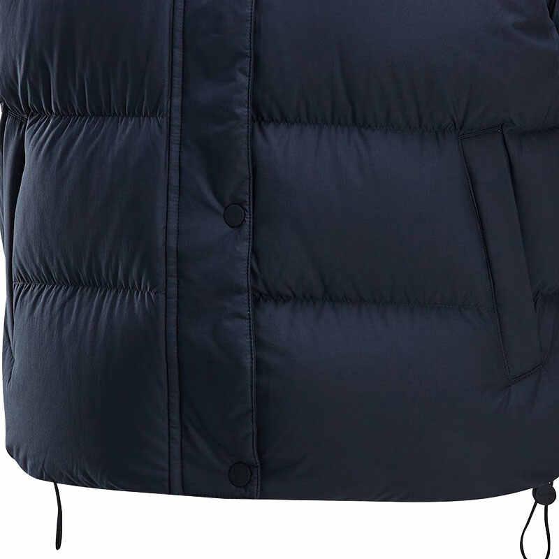 Nike Спортивная одежда Metrotherma-Fit Puffer Logo Hooded Warm Comfortable No Sleeveless Down Jacket Women жилет Black White FZ5933-010