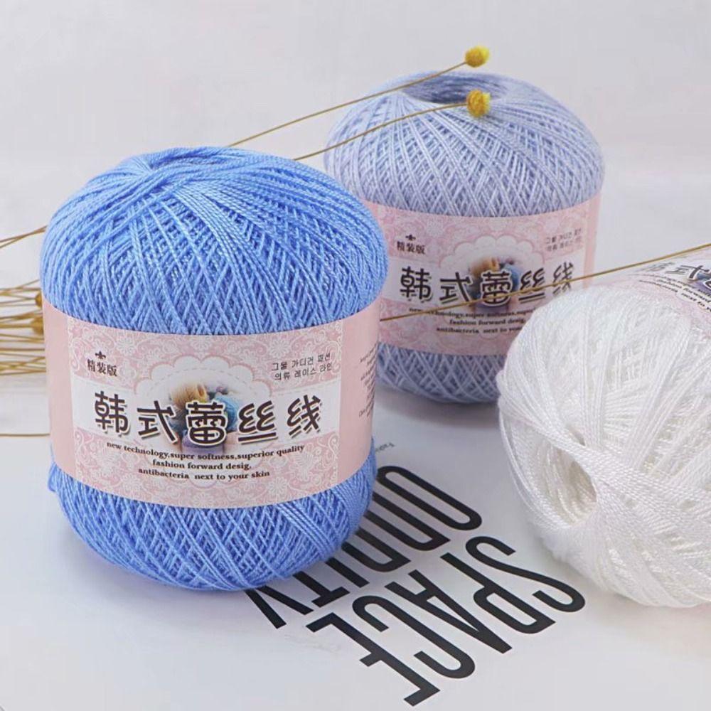 Handmade Craft Cotton Garment Accessories DIY Knitting Wool Silk Thread Lace Yarn Crochet Yarn