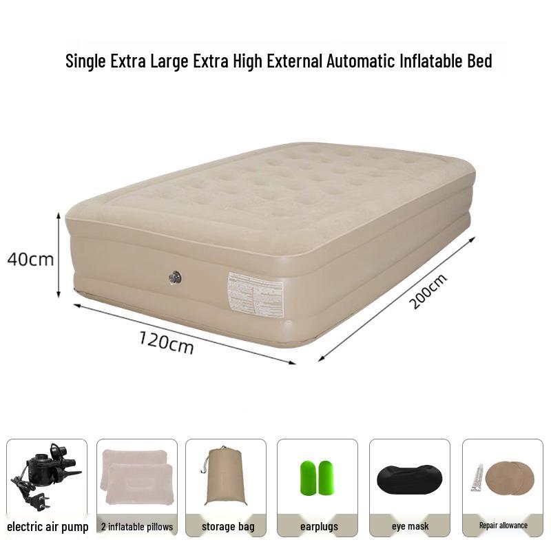 Smart AI Voice-Controlled Inflatable Air Mattress for Outdoor Camping – Thickened Double Bed Sheet