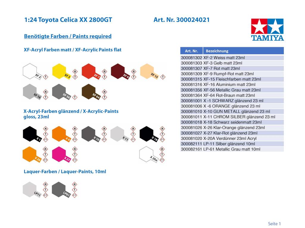 Специальная распродажа товаров из серии спортивных автомобилей Tamiya Scale Toyota Celica XX 2800GT Пластиковая модель 24021 1/24 № 21