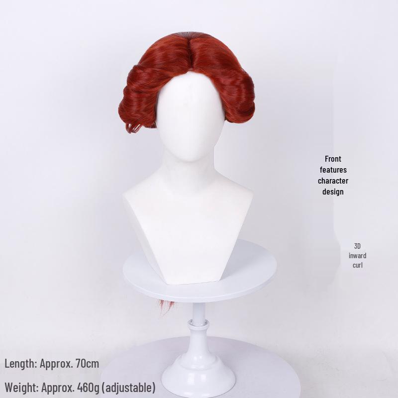 Princess Fiona Red Braided Cosplay Wig with Scalp Top