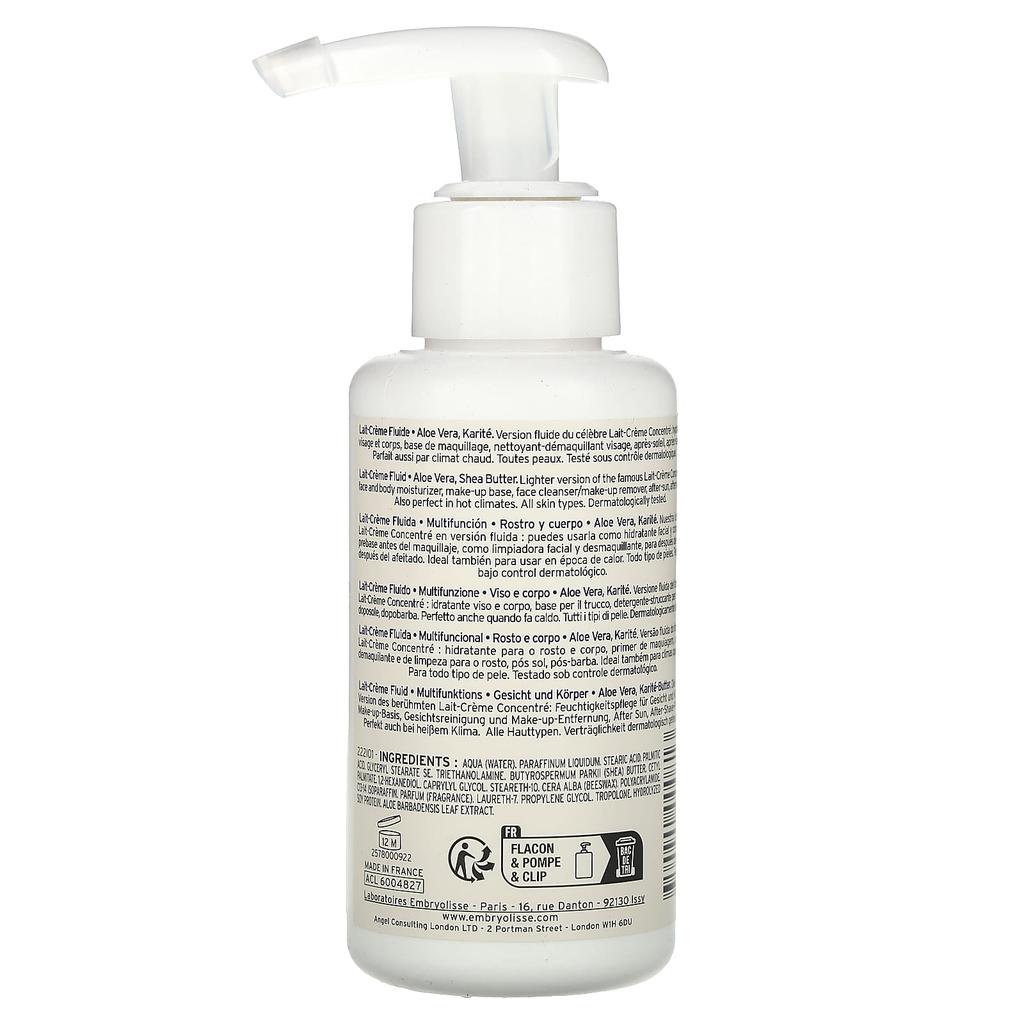 Embryolisse Lait-Creme Fluide, Multifunctional Nourishing Moisturizer, 2.54 Fl Oz (75 Ml)