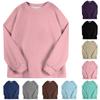 Women's Fashion Casual Long Sleeve Printed Round Neck Woolen Knit Pullover Top
