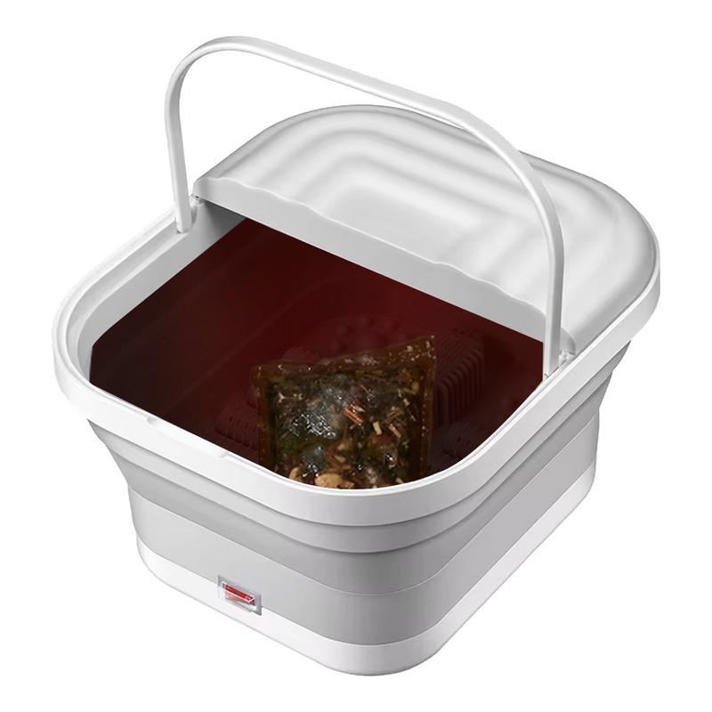 Портативная термостатическая ванна для массажа ног, складная, нагревательная, автоматическая, для дома, для улучшения циркуляции крови