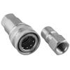 Steel Ball Locking Hydraulic Quick Connector Easy Use Hydraulic Fitting Accessory Accessory Carbon Steel Material
