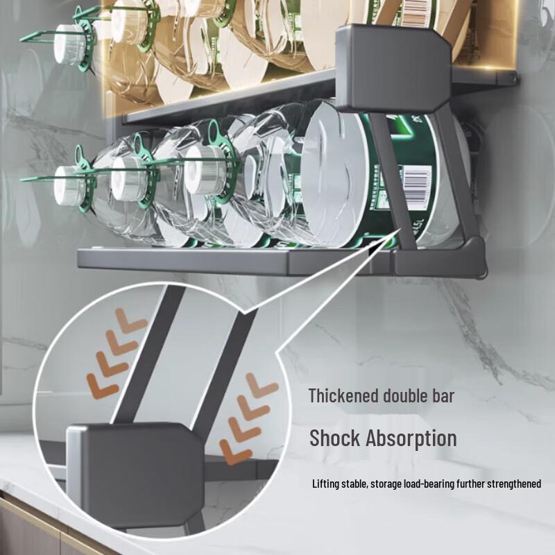 Телескопическая складная кухонная полка для хранения