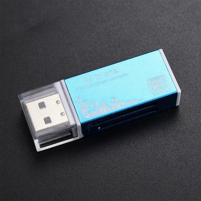 Универсальный кард-ридер 4-портовый USB 2.0 для карт памяти SD/TF/M2/MS, адаптер для карт памяти фото- и видеокамер, аксессуары для компьютера, ноутбука, автомобиля