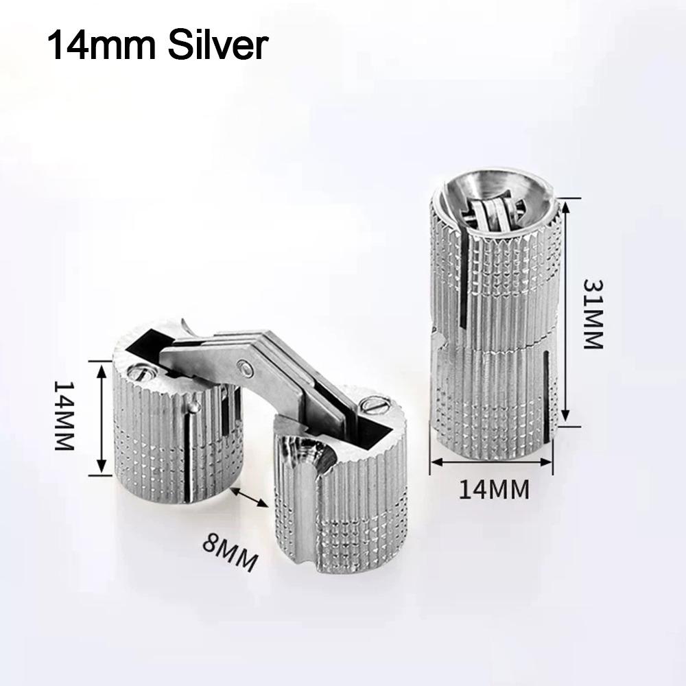 8-18mm Furniture Brass Hinges Concealed Hinges Cylindrical Hinges For Invisible Door Small Closet Cupboard Durable Door Hardware