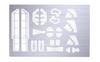 Aoshima Bunka Kyozaisha Броненосный Деталировочный Набор Итальянская Подводная Лодка Деталировка Части 1/350 19/27 Фототравление