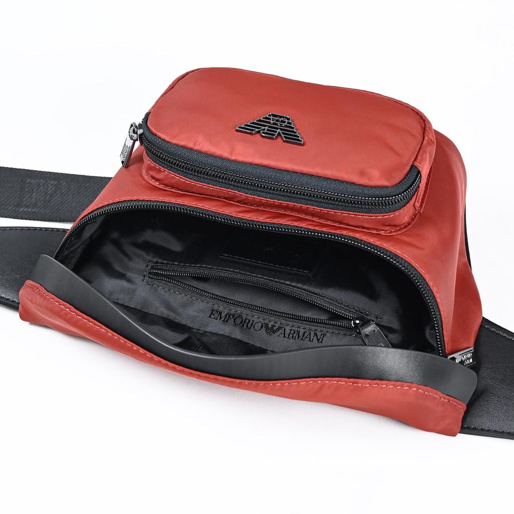 Emporio Armani Пояс для тела Талия Орел Y4O238 Y217J 80559 Сумка, Сумка, Сумка, Пластина, Мужской, Оранжевый, [Б/у]
