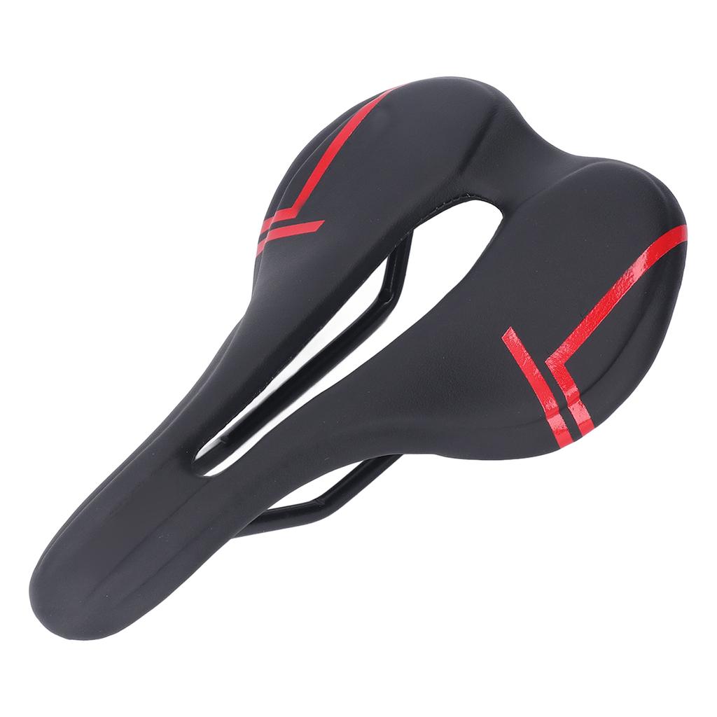 Mountain Bike Saddle Cushion Microfib PU Lth Hollow Brthable for Road Riding