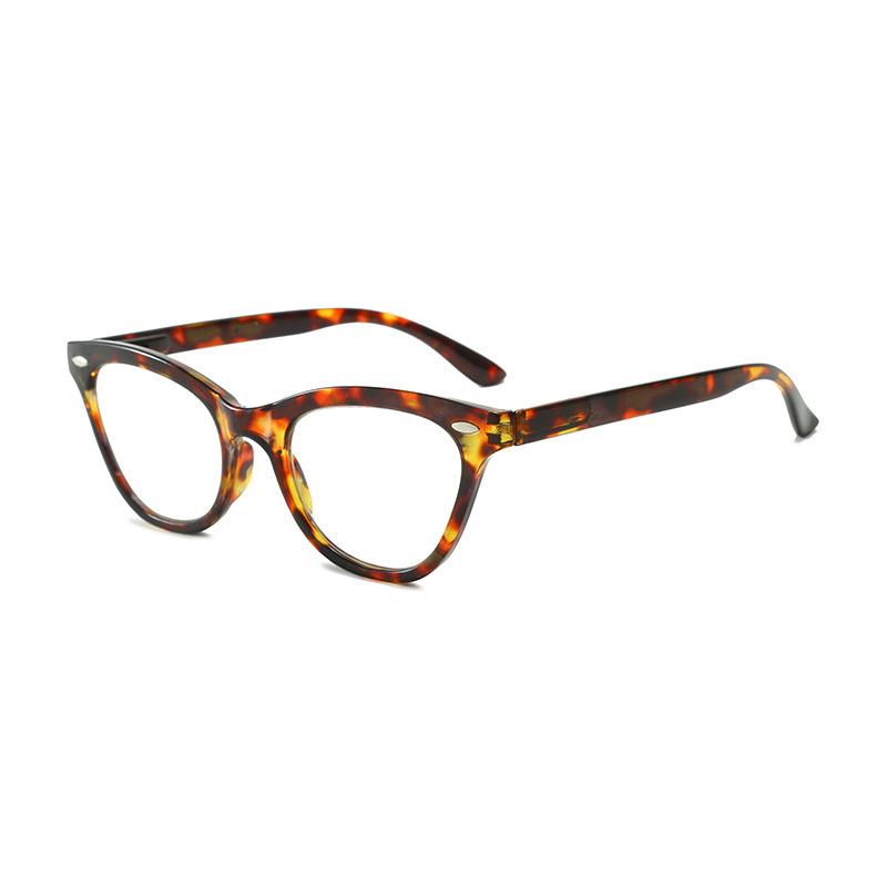 Ретро очки для чтения «кошачий глаз» Очки с имитацией черепахового панциря Ультралегкие очки для чтения с защитой от синего света