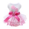 Pet Dress Eye-catching Breathable Cotton Pretty Bow Knot Dog Skirt