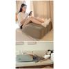 Inflatable Trapezoidal Leg Pillow Flocked Foot Pillow Inflatable Leg Cushion Knee Relaxation Leisure Inflatable Cushion