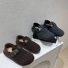 Ретро обувь для женщин на осень и зиму, на толстой подошве и с флисовой хлопковой подкладкой