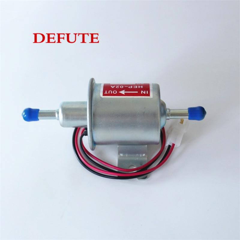 High Quality Auto Engine Universal 12V-14V 2.5-4 PSI Gas Diesel Inline Low Pressure Electric Fuel Pump HEP02A HEP-02A