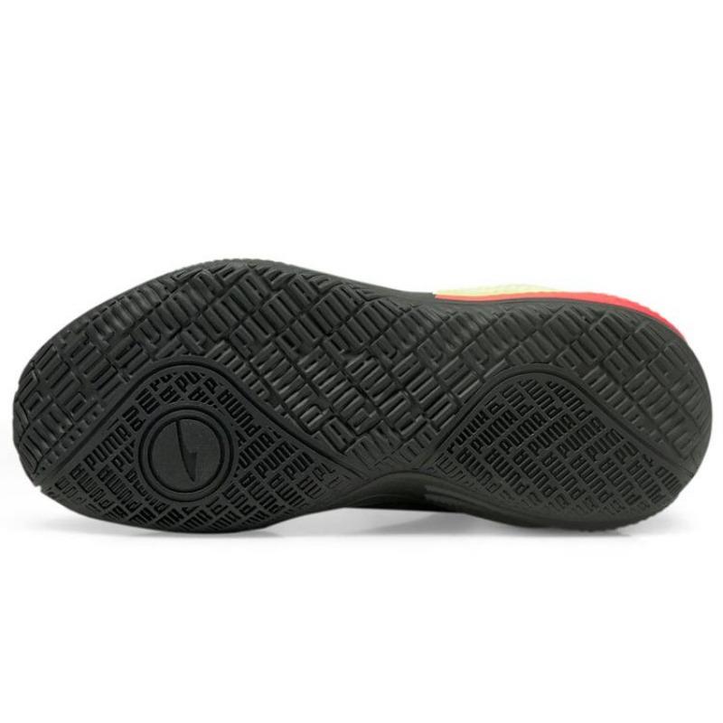Puma Court Rider Wear-resistant Low Cut Basketball Shoes Unisex Black 376107-01