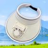 Fan-assisted Sunshades with Fan, Sun Protection for Girls Hiking Camping Fishing