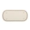 3PCS Oval Tote Bag Bottom Pads for Crochet DIY Handmade Leather Handbag Purse Base with Holes