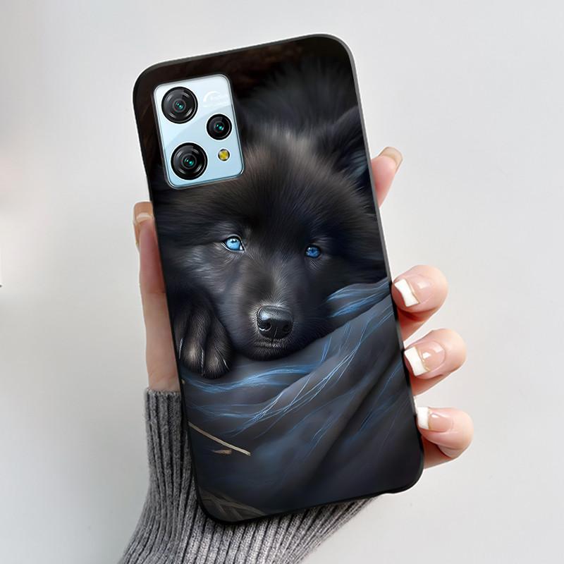Для Blackview A53 Чехол Blackview A53 Pro Задняя крышка Роскошный Милый Любовь Кролик Забавный Черный ТПУ Мягкий Силикон Защитный Чехол для Телефона
