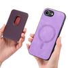 For iPhone 16e Case Detachable Magnetic Card Bag Leather Phone Back Cover