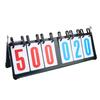 6 Digits Desk Scoreboard Metal Tabletop Scorekeeper for Basketball Table Tennis Badminton Match