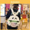 Cartoon Panda Plush Backpack With Bring The Same Panda Pendant For Children