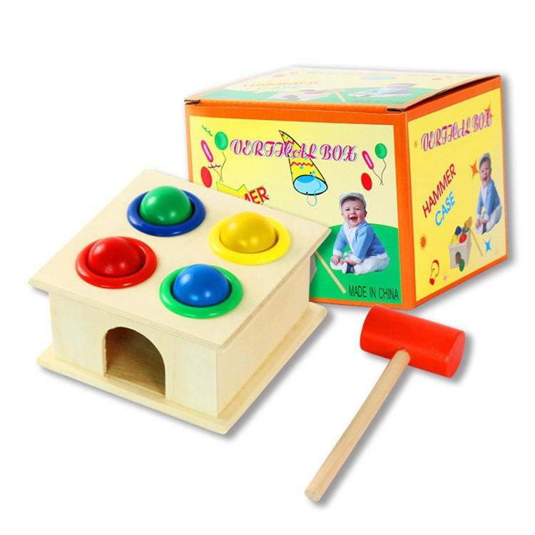 Деревянное музыкальное пианино - развивающая игрушка для детей 1-3 лет - Восьмитональный ударный инструмент для раннего развития