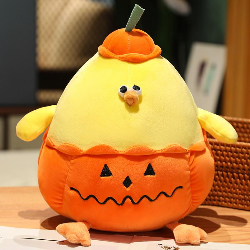 Новые забавные плюшевые животные в виде цыпленка-тыквы, куклы, подушки, мягкие игрушки, детские подушки для спины, для девочек и мальчиков, для подарков на Рождество и Хэллоуин, декор