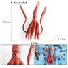 Oenux Ocean Starfish Sea Anemone Coral Jellyfish Squid Shrimp Crab Shark Animals Model Action Figures PVC Miniature Kid Toy Gift