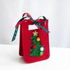 2PCS Felt Cloth Christmas Gift Bag Red Green Felt Candy Pouch Christmas Candy Bags  Christmas Season