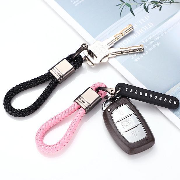 Творческая личность плетеный веревочный автомобильный брелок для мужчин и женщин, подвесной брелок на талию