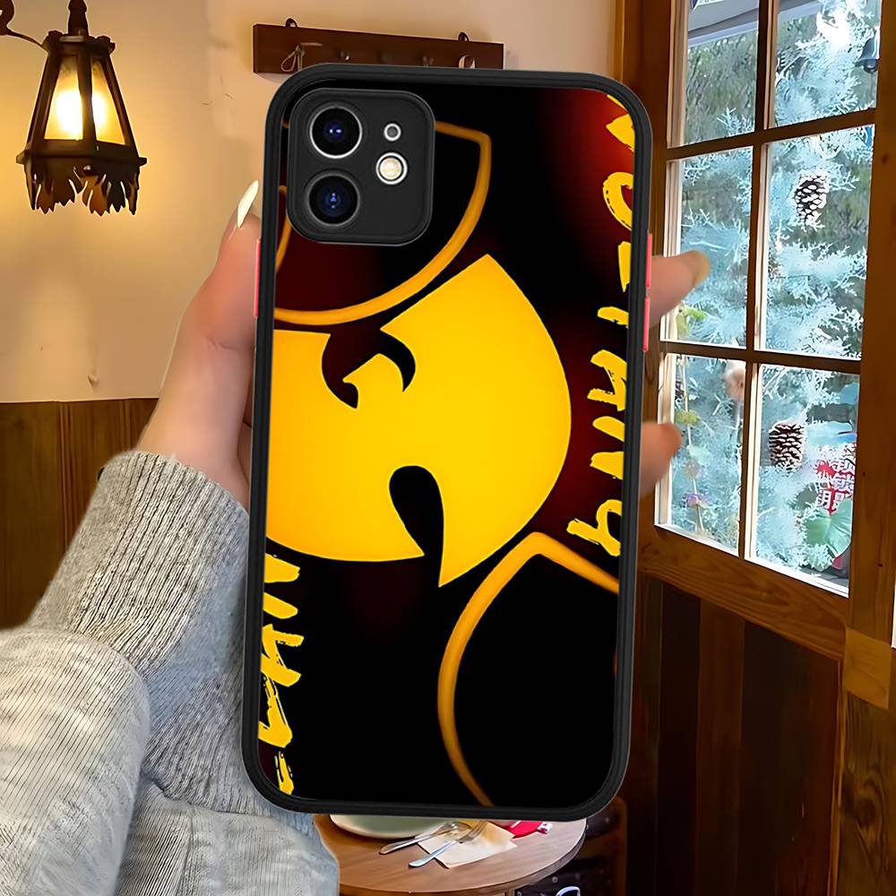 Модные тренды WU-T-TANG CLANs Для IPhone 16 15 14 13 12 11 Pro Max X XS MAX Plus Полупрозрачный черный чехол для телефона