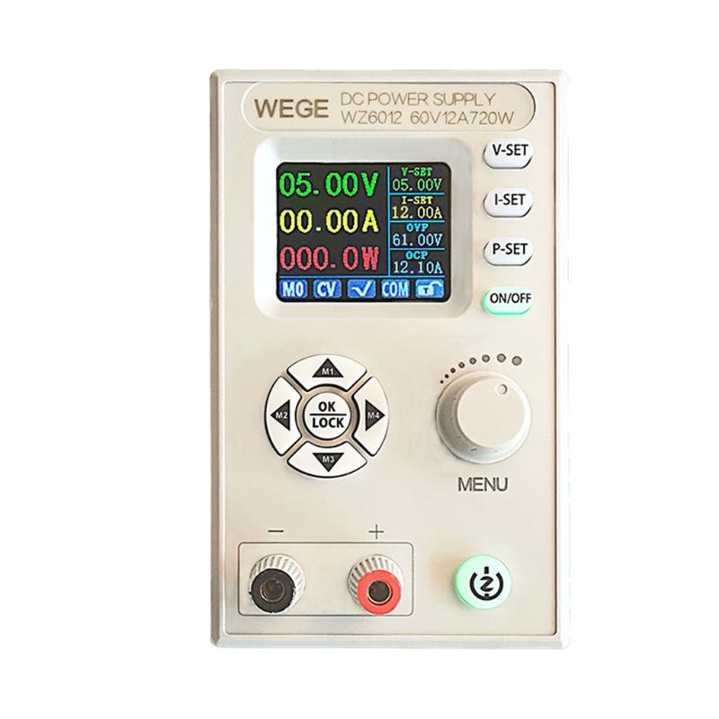 60В 12А Регулируемый ЧПУ для источника питания постоянного тока Понижающий модуль источника питания Стабилизация напряжения Стабилизация тока ЖК-экран