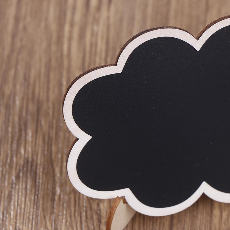 10 шт. доска для сообщений мини-мольберт подставка деревянная доска для письма черная реквизит для заметок настольная открытка на день рождения