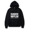 The Office Dunder Mufflin INC Hoodie Dwight Schrute Autumn Winter Fleece Streetwear Tops