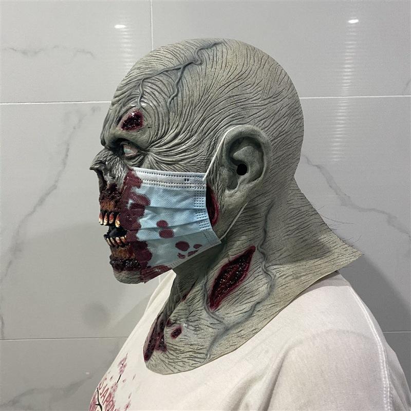 Zombie Doomsday Mask Scary Latex Headgear Party Funny Ghost Face Latex Mask